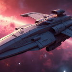 Pesawat luar angkasa di nebula