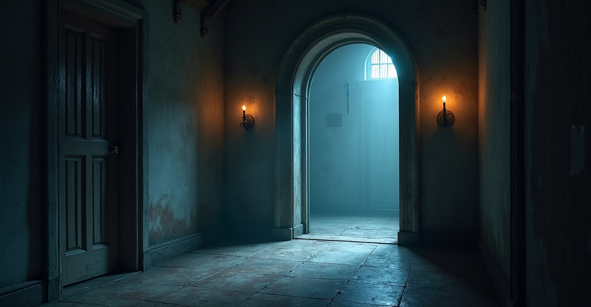 Ilustrasi jalur bercabang menuju akhir rahasia game petualangan naratif